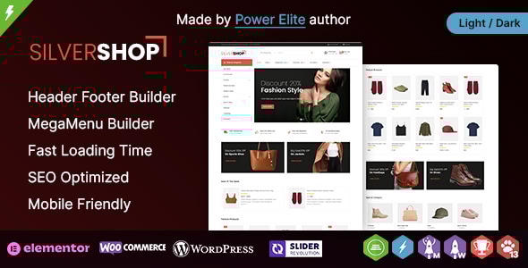 Silver Shop WP – 多用途 Elementor WooCommerce 主题