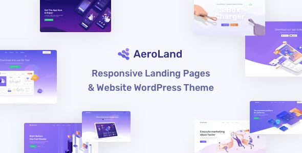 AeroLand – 应用登陆软件网站 WordPress 主题