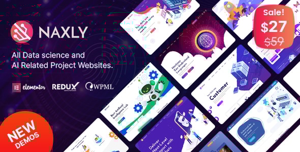 Naxly – 数据科学与分析WordPress主题