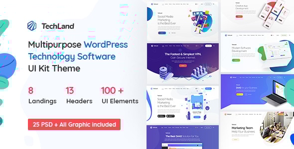 Techland – 多用途技术软件 WordPress 主题