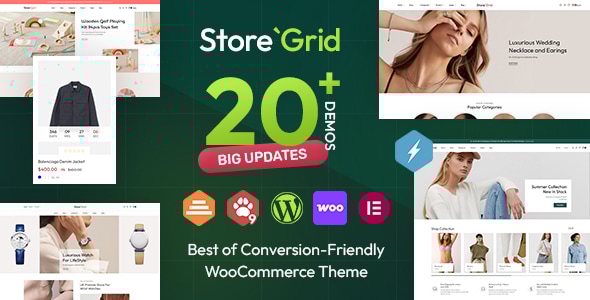 StoreGrid – 时尚与多用途WooCommerce主题