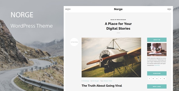 Norge – 博客 WordPress 主题