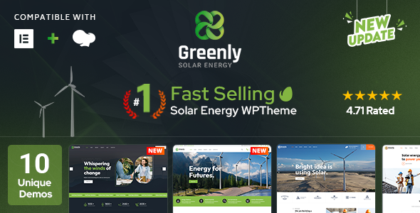 Greenly – 生态与太阳能WordPress主题