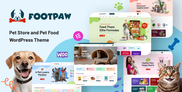 FootPaw – 宠物店 WordPress 主题