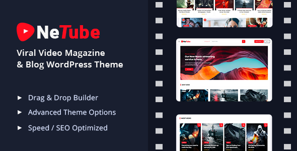 Netube – 病毒视频博客/杂志 WordPress 主题