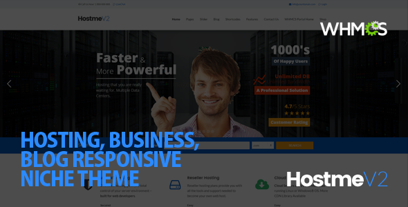 Hostme v2 – 响应式 WordPress 主题