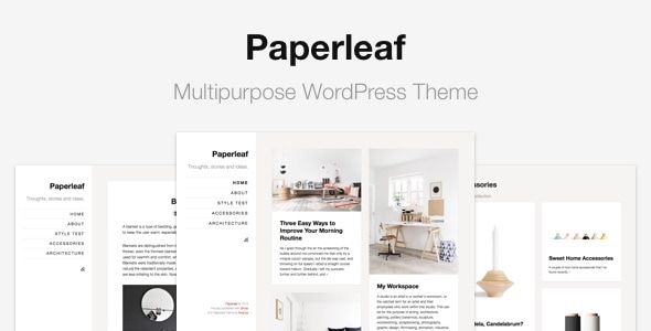 Paperleaf – 多用途最小 WordPress 主题