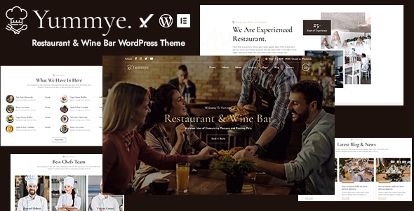 Yummye – 餐厅和酒吧WordPress主题