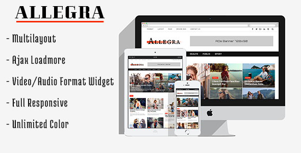 Allegra – 一个多布局的博客和杂志主题