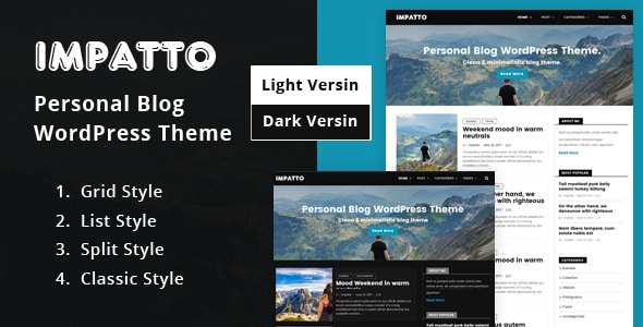 Impatto – 个人博客 WordPress 主题。