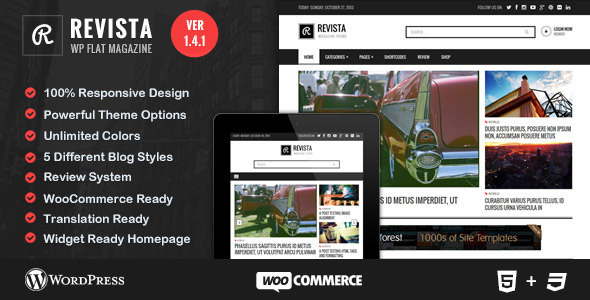 Revista – Flat Magazine WordPress 主题