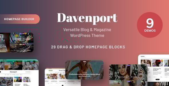 Davenport – 多功能博客和杂志 WordPress 主题