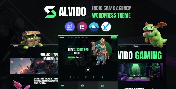 Alvido – 独立游戏代理 WordPress 主题