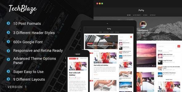 TechBlaze – 专业的 WordPress 博客主题