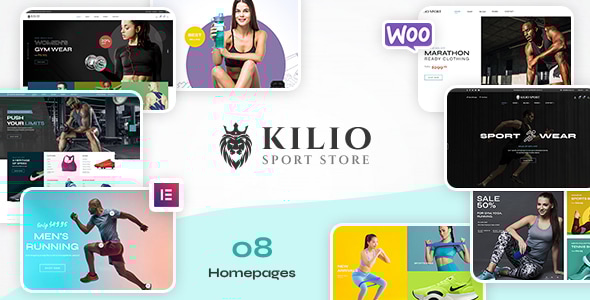 Kilio – Sport Shop WooCommerce WordPress 主题