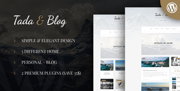 Tada  Blog – 个人WordPress主题