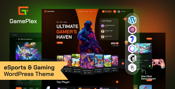 GamePlex – 电子竞技和游戏 NFT WordPress 主题