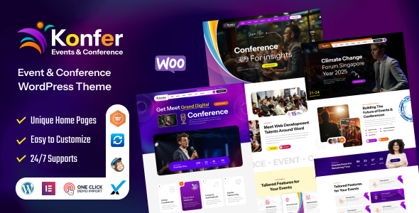 Konfer – 会议和活动 WordPress 主题
