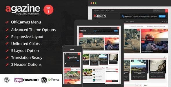 Agazine – 高级 Retina 杂志 WordPress 主题