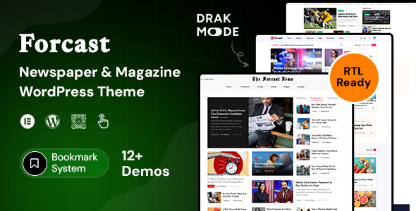 Forcast – 报纸和杂志 WordPress 主题