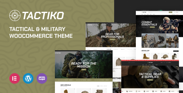 Tactiko – 战术和军事商店WooCommerce主题