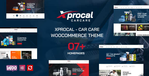 Xprocal – 汽车护理 WooCommerce 主题