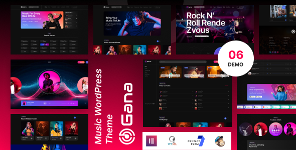 Gana – 音乐和活动 WordPress 主题