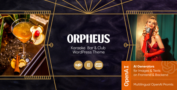 Orpheus – 卡拉OK酒吧和俱乐部WordPress主题