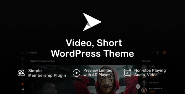 Videon – 视频，简短的 WordPress 主题