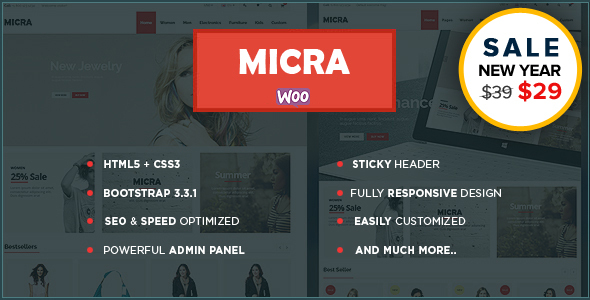 Micra – 多用途响应式 WooCommerce WordPress 主题