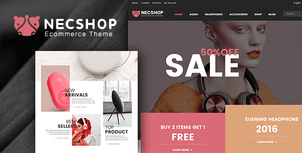 Nec Shop – HiTech RTL 响应式多用途 WooCommerce WordPress 主题