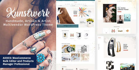 Kunstwerk – 手工艺品市场 WordPress 主题