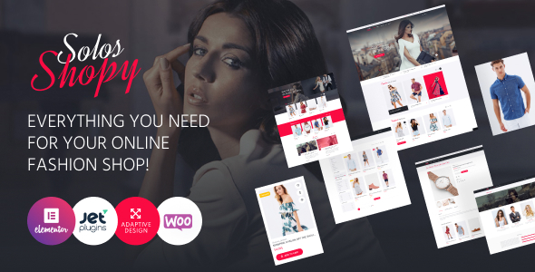 SolosShopy – 时装店 Elementor WooCommerce 主题
