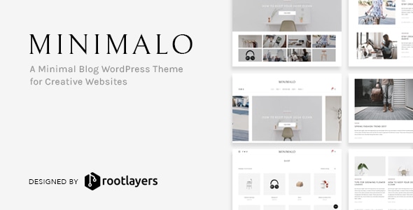 Minimalo – 创意网站的最小博客 WordPress 主题