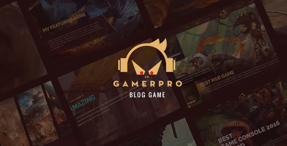 GAMERPRO – 游戏网站的梦幻般的博客 WordPress 主题