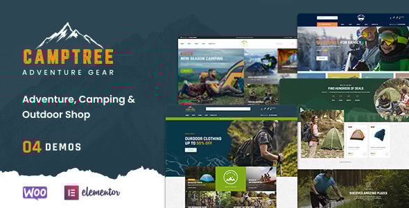 Camptree – 户外露营设备 WooCommerce Elementor 主题