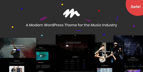 Marly – 音乐行业的现代 WordPress 主题