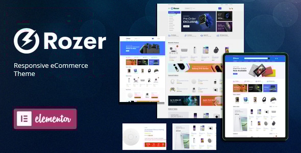 Rozer – 数字电子商务 WordPress 主题