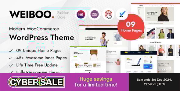 Weiboo – WooCommerce WordPress 主题