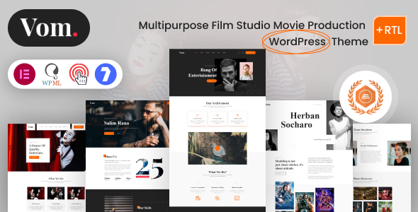 Vome – 多用途电影制片厂电影制作 WordPress 主题