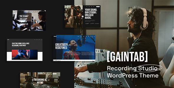 Gaintab – 音乐录音室 WordPress 主题