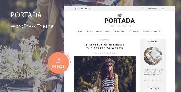 Portada – 博客 WordPress 主题