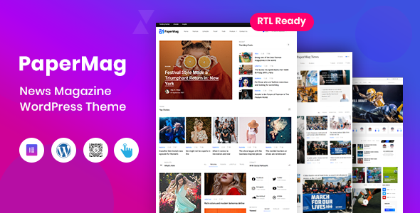 PaperMag – NewsPaper Magazine WordPress 主题