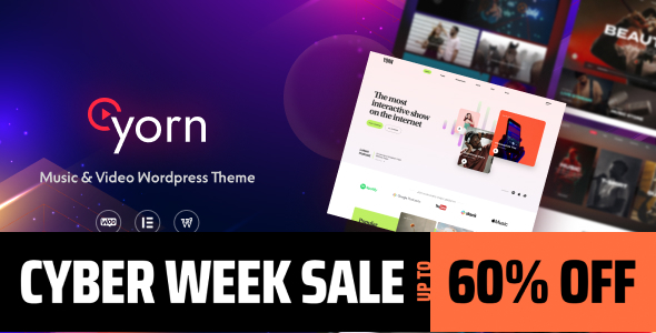 Yorn – 音乐和视频WordPress主题
