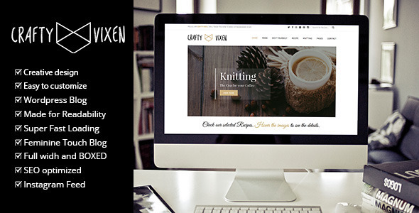 Vixen – 响应式 DIY Craft WordPress 博客