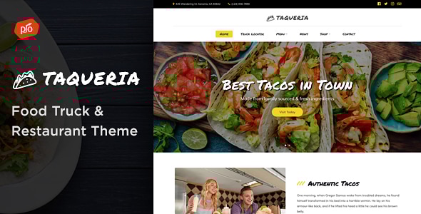 Taqueria – 食品卡车和餐厅WordPress主题