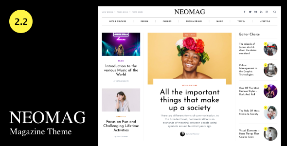 NeoMag – 新闻和杂志 WordPress 主题