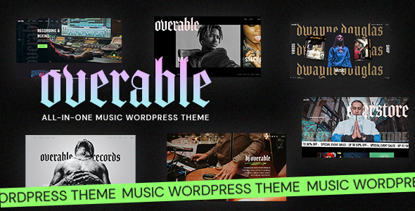 Overable – 专业音乐 WordPress 主题
