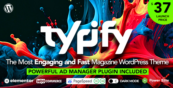 Typify – 报纸和杂志WordPress主题