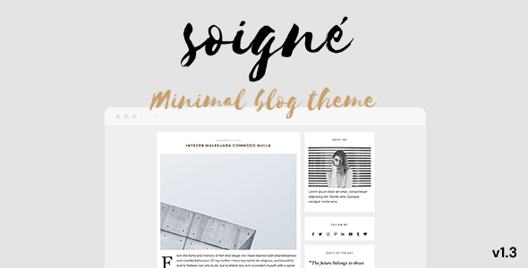 Soigne – 响应式最小 WordPress 博客主题